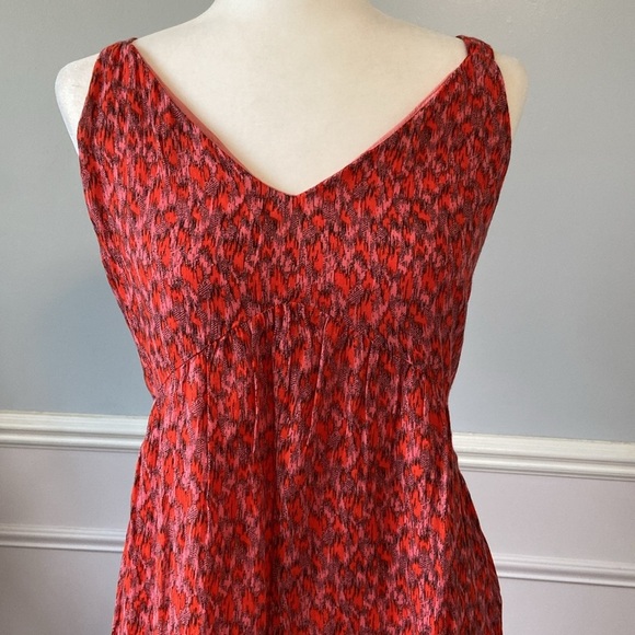 Joie Tea Rose Tiered Sleeveless V-Neck Maxi Dress 100% Cotton size XL - Picture 4 of 14